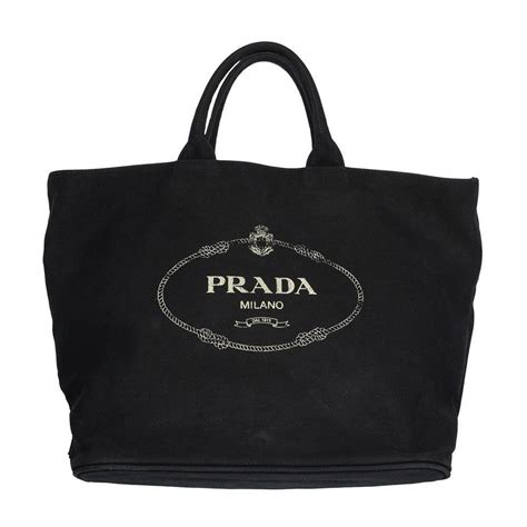 prada canvas shopping tote|Prada canvas tote large.